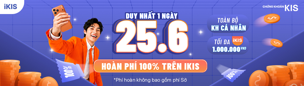 iKIS hoàn phí 25.6