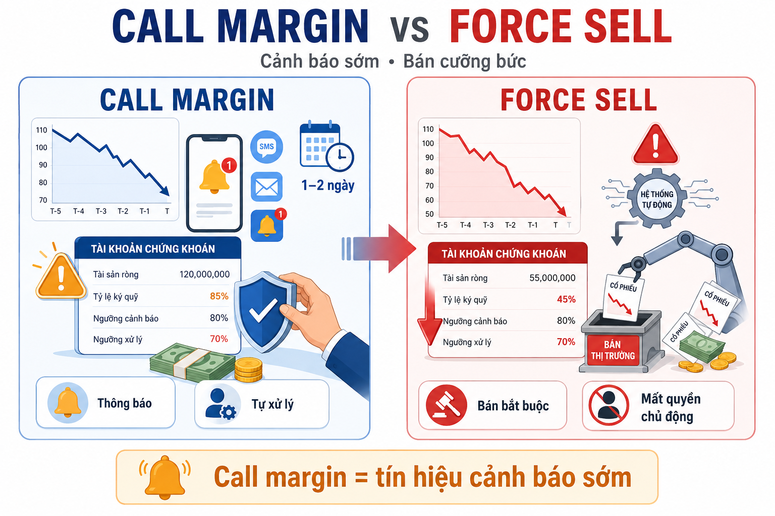 tránh bị call margin chứng khoán