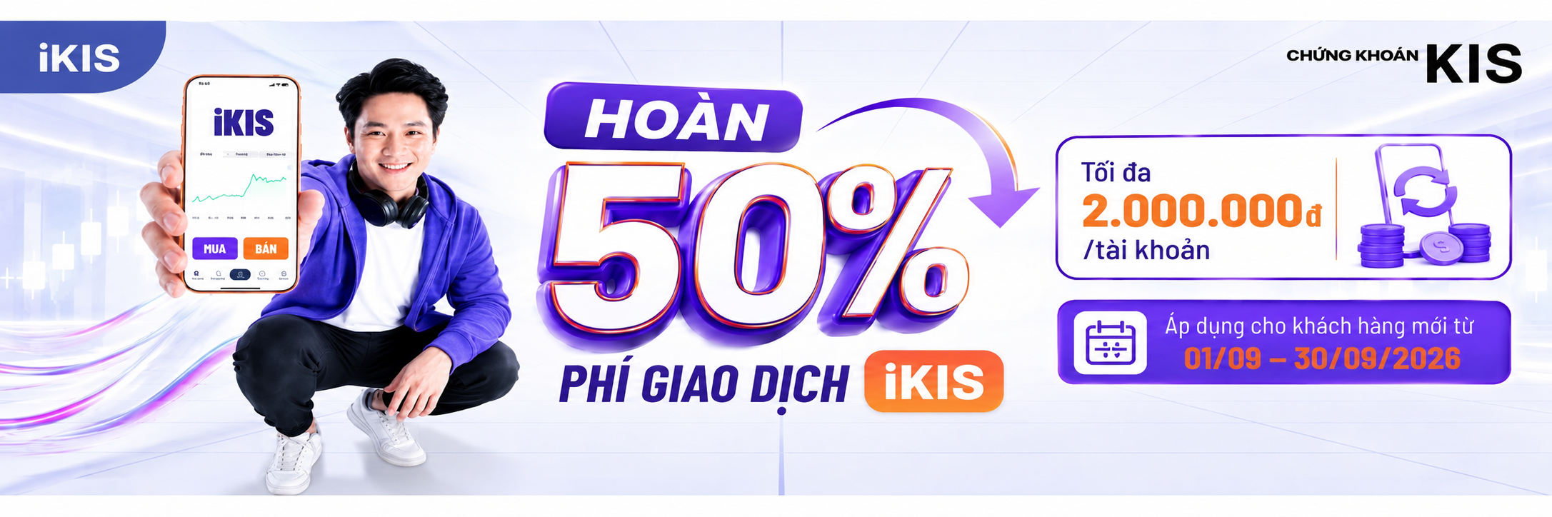 Hoàn phí giao dịch iKIS